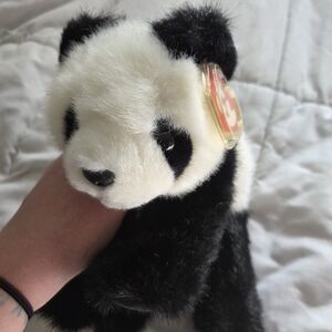 Ty Classic Plush 1995 3rd Gen Bamboo Panda Curled Version